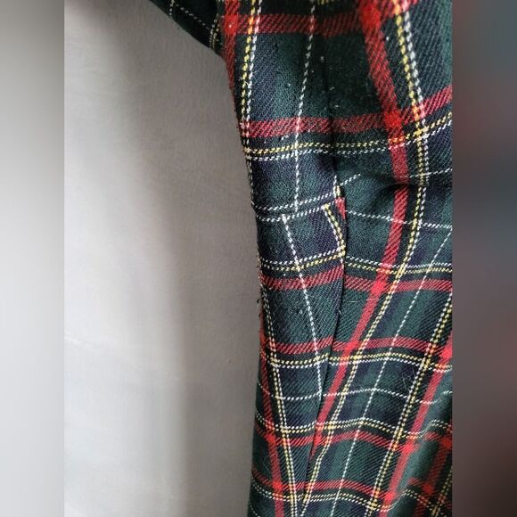 Koret High Waisted Pleated Lined & Pocketed Wool Blend Tartan Plaid Pants Sz 10 - Picture 6 of 16